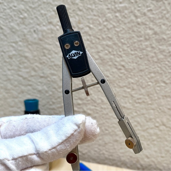 Alvin Drafting Tools. Compass & drawing drafting pen. 3 Tools. EUC - Picture 5 of 6